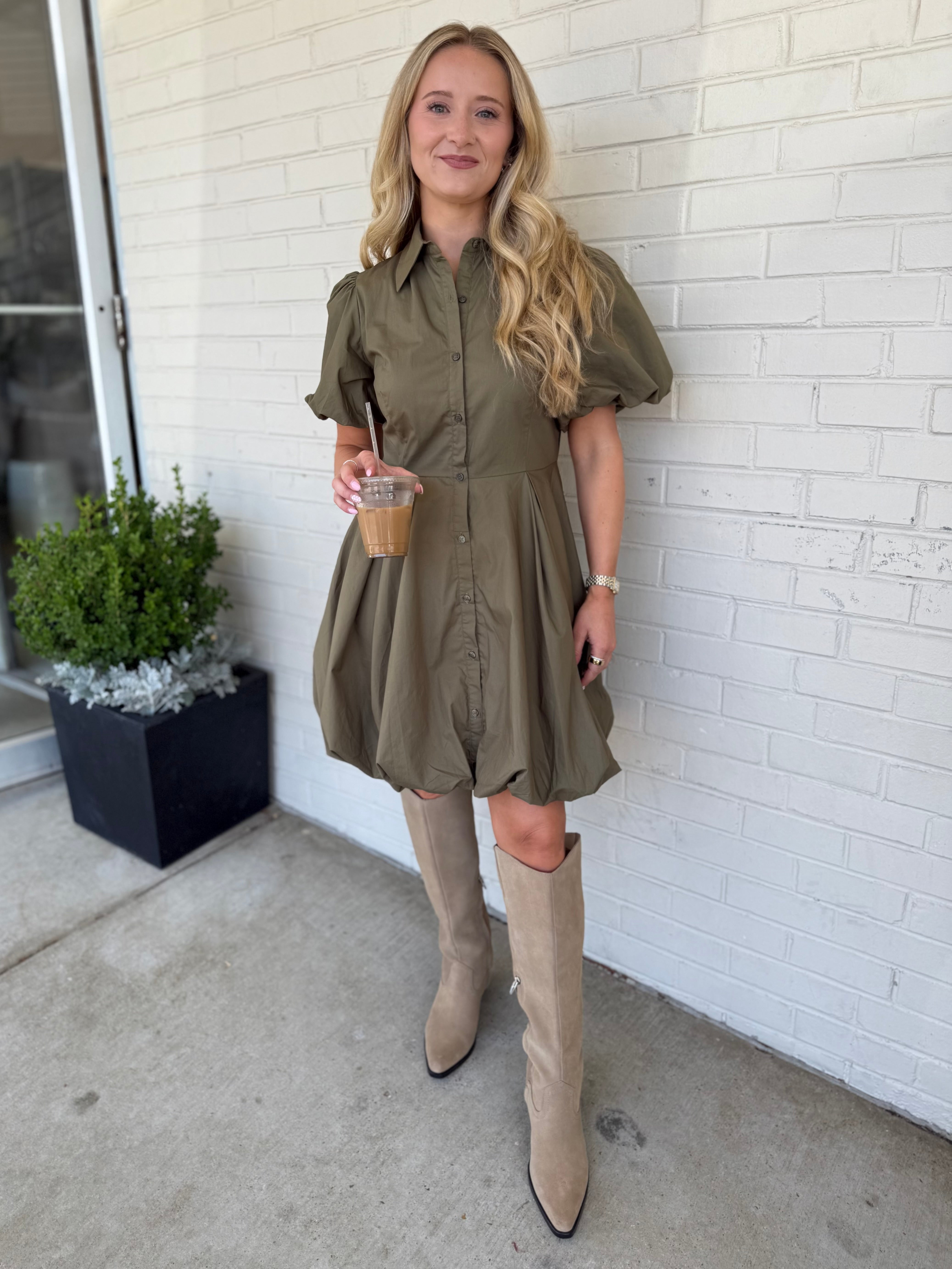Aureum | Marie Bubble Hem Mini Dress | Sweetest Stitch Boutique