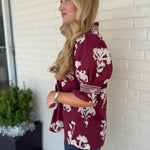 Entro | Kaylee Floral Puff Sleeve Top | Sweetest Stitch Boutique