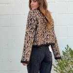 Miou Muse | Lena Button Front Leopard Sweater | Sweetest Stitch