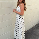 Olivaceous | Camila Polka Dot Midi Dress | Sweetest Stitch Boutique