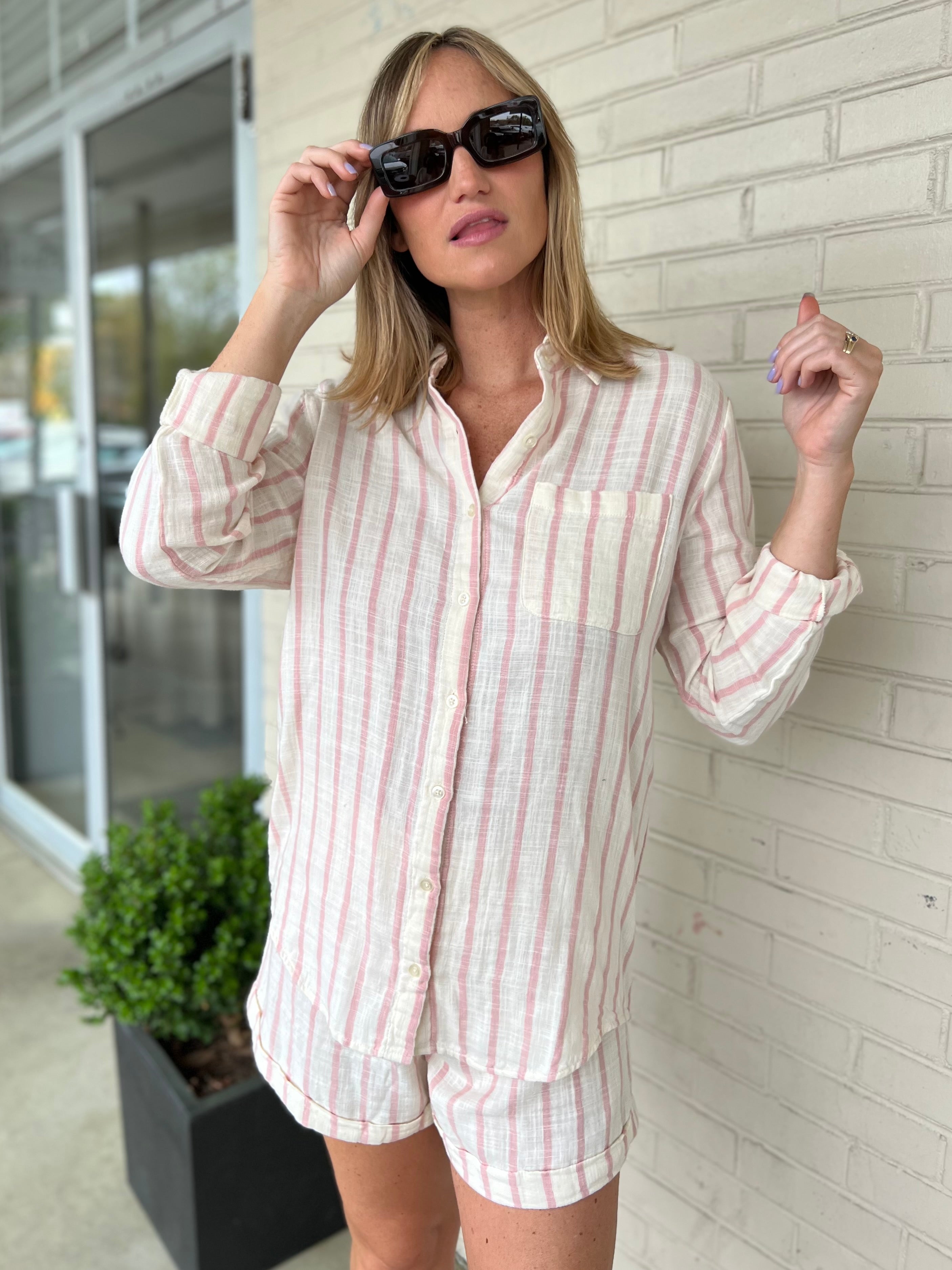  Z Supply | Saturday Stripe Shirt | Sweetest Stitch