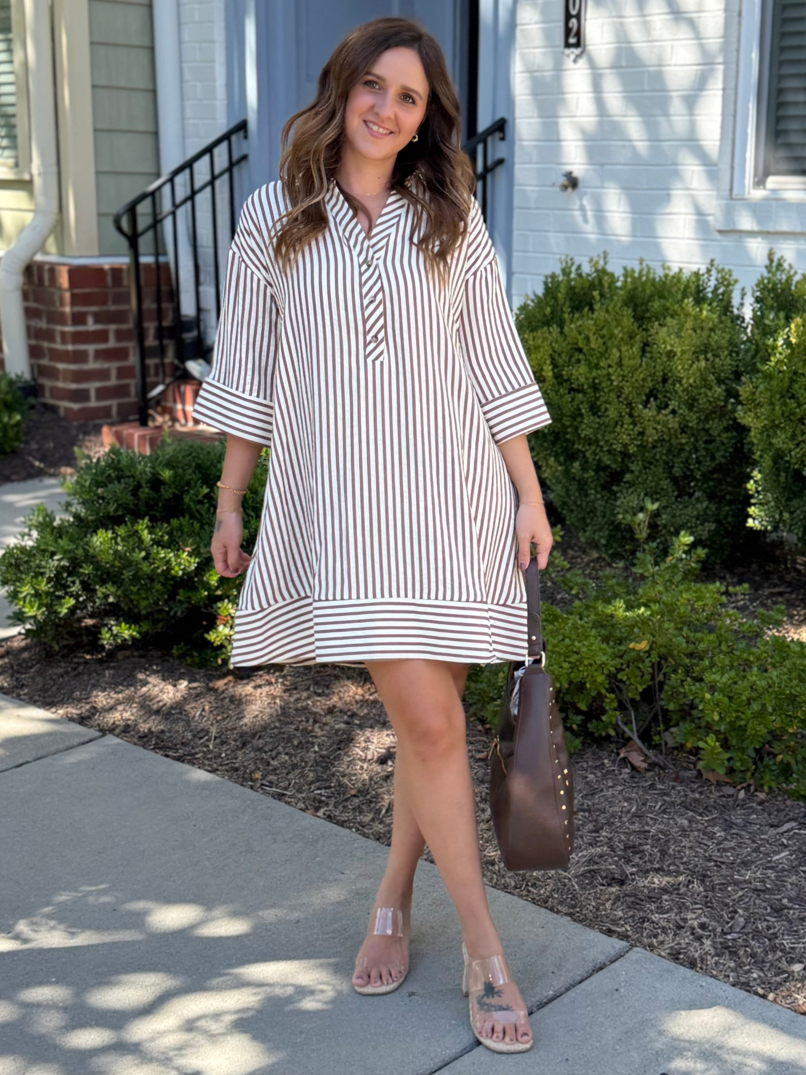 Entro | Ella Striped Mini Dress | Sweetest Stitch Boutique Richmond