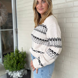 Z Supply | Perci Striped Sweater - Crystal | Sweetest Stitch Boutique