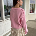 By Together | Pink Drop Shoulder Sweater | Sweetest Stitch