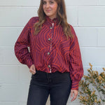 Entro | Sally Button Front Top | Sweetest Stitch Boutique Richmond VA