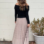 Current Air | Aylin Pleated Maxi Skirt | Sweetest Stitch Boutique 