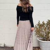 Current Air | Aylin Pleated Maxi Skirt | Sweetest Stitch Boutique 
