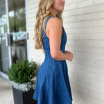 Olivaceous | Celeste Sleeveless Denim Mini Dress | Sweetest Stitch