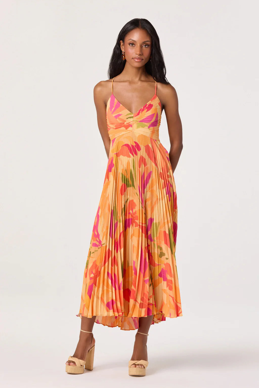 ASTR The Label | Campbell Floral Midi Dress | Sweetest Stitch Boutique