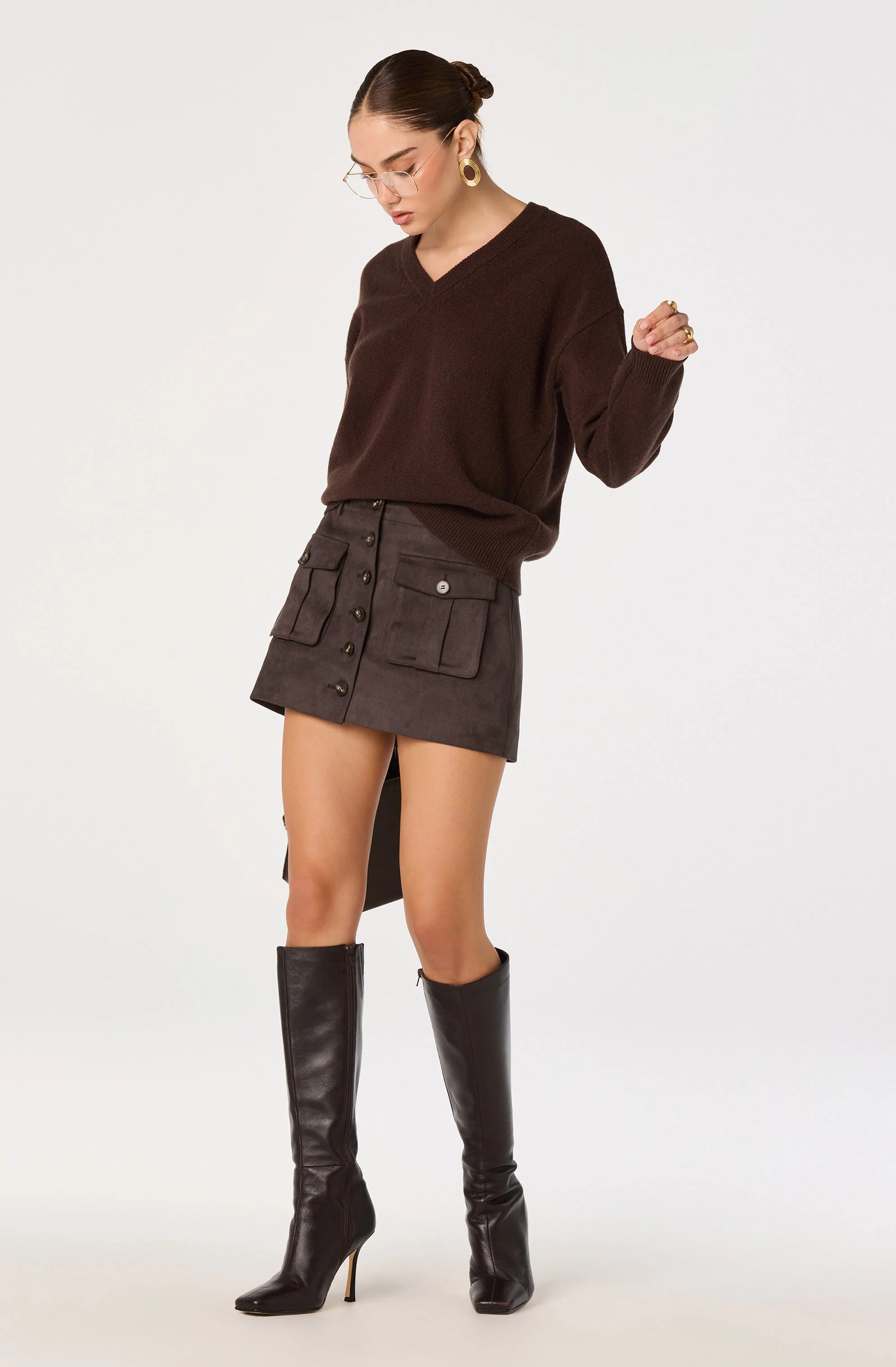 ASTR The Label | Becky Faux Suede Mini Skirt | Sweetest Stitch RVA