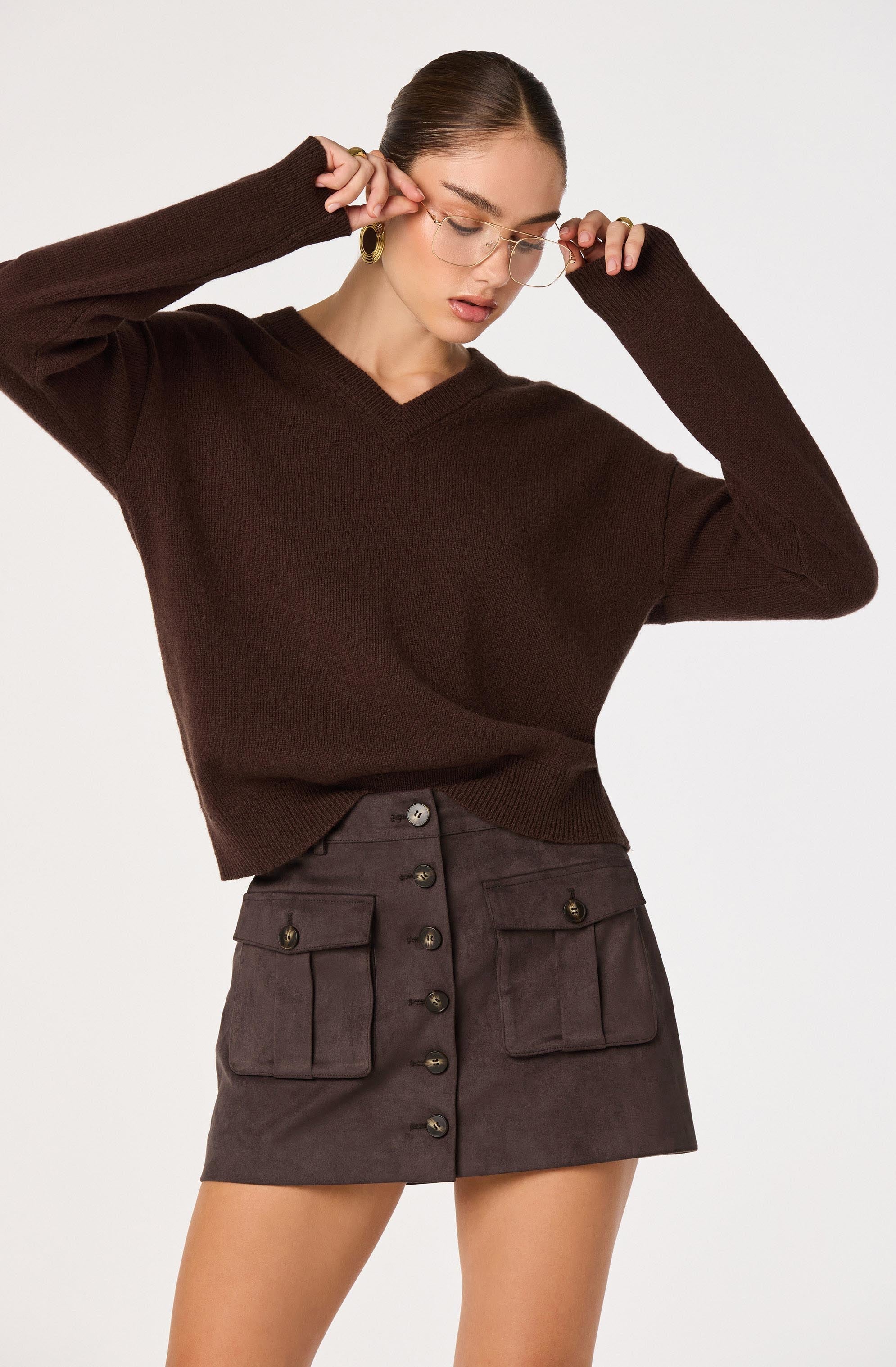 ASTR The Label | Becky Faux Suede Mini Skirt | Sweetest Stitch RVA