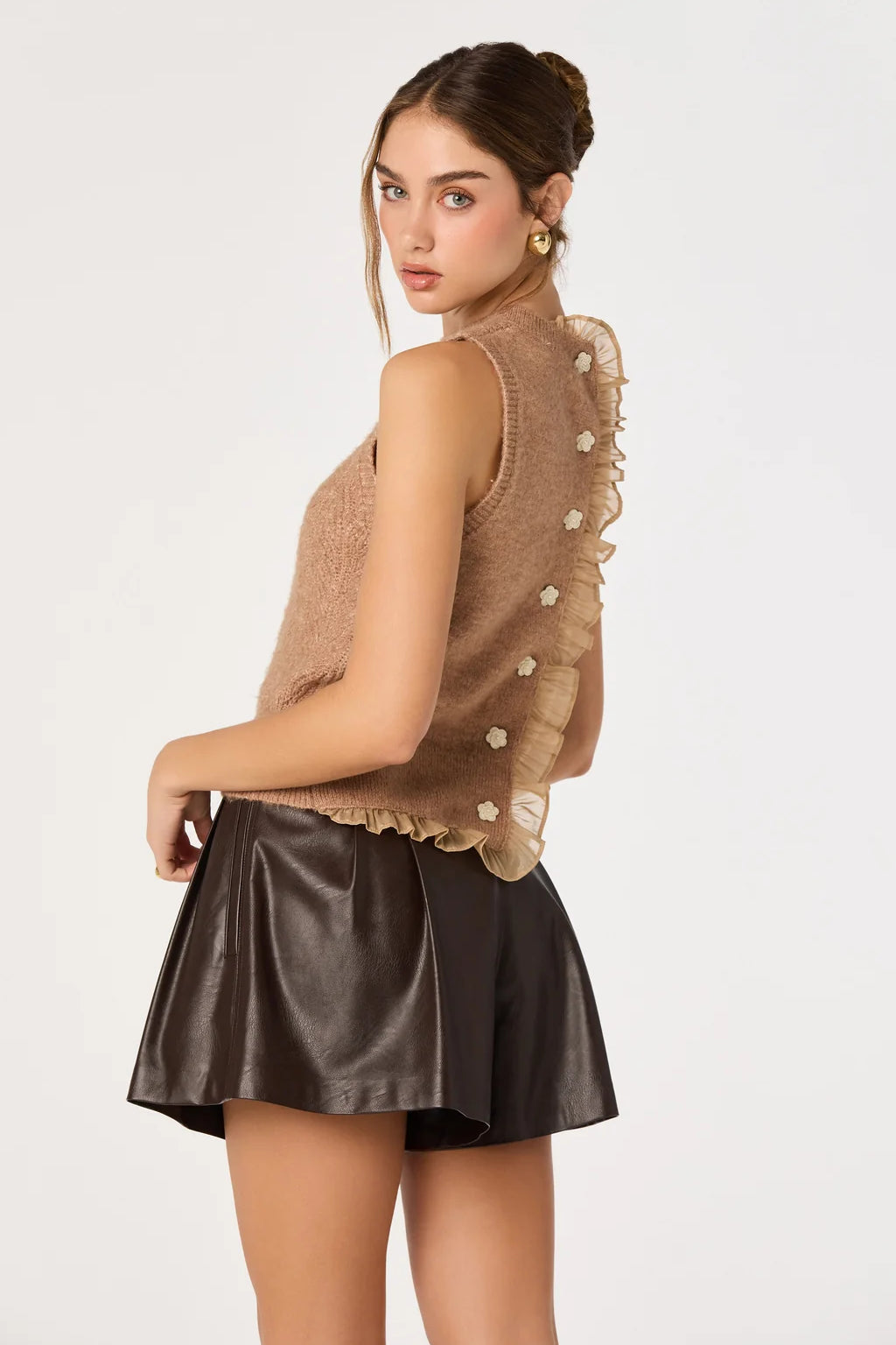 ASTR The Label | Pernille Cable Knit Sweater Vest | Sweetest Stitch
