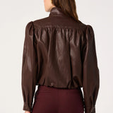 ASTR The Label | Estero Faux Leather Bomber Jacket | Sweetest Stitch