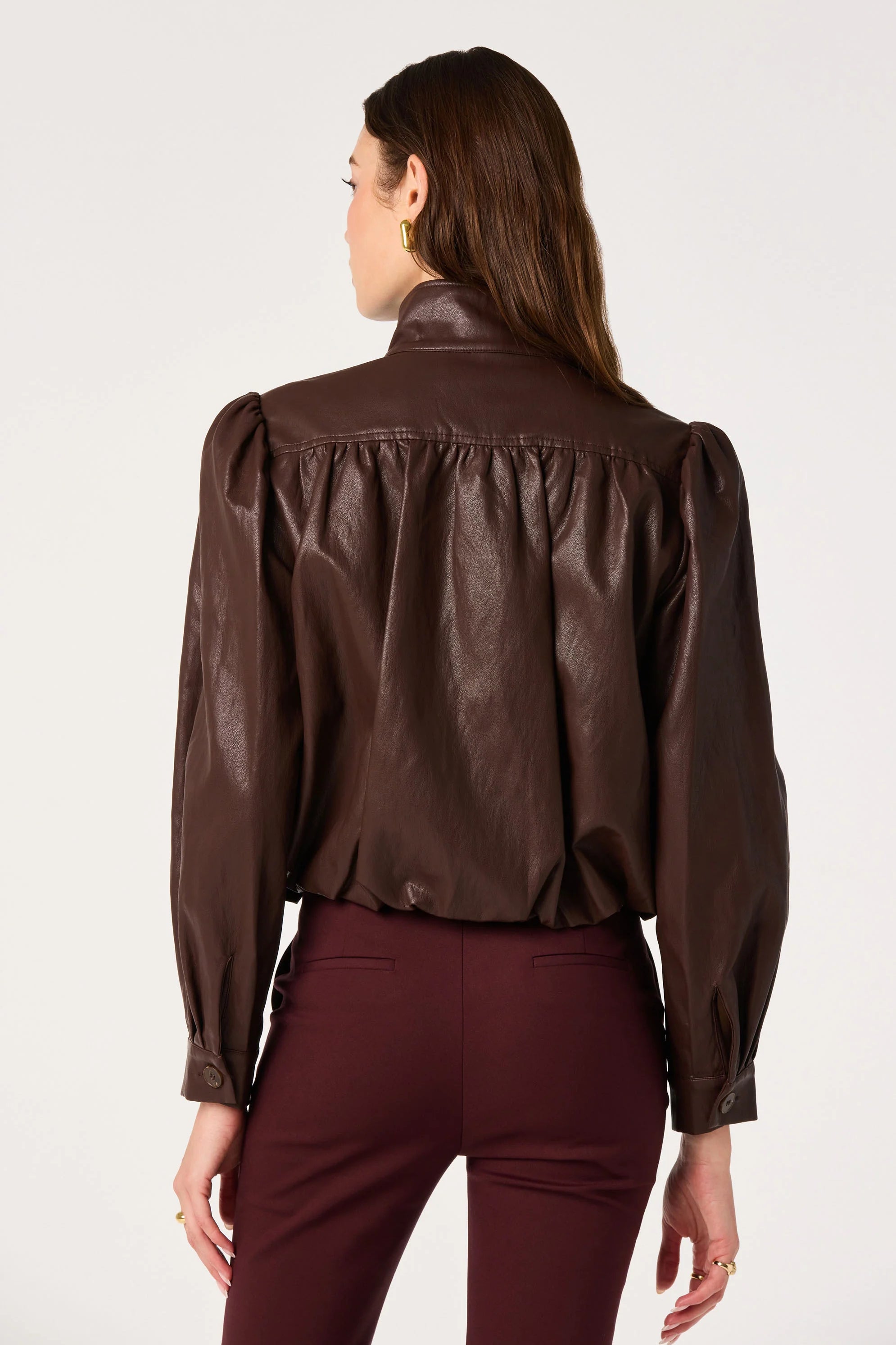 ASTR The Label | Estero Faux Leather Bomber Jacket | Sweetest Stitch