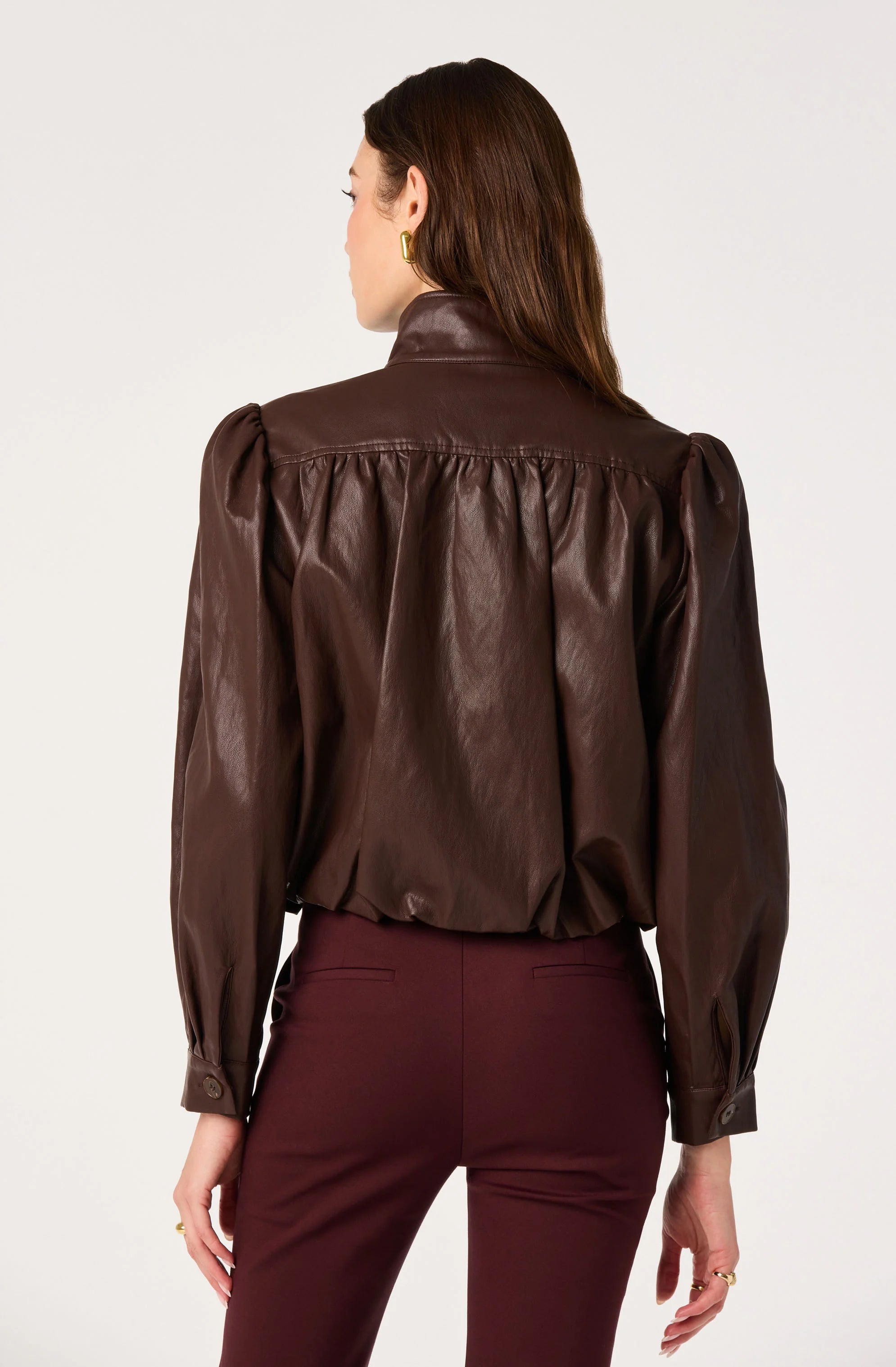 ASTR The Label | Estero Faux Leather Bomber Jacket | Sweetest Stitch