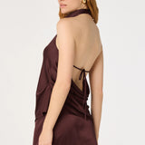 ASTR The Label | Bristol Satin Cowl Halter Top | Sweetest Stitch RVA