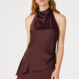 ASTR The Label | Bristol Satin Cowl Halter Top | Sweetest Stitch RVA
