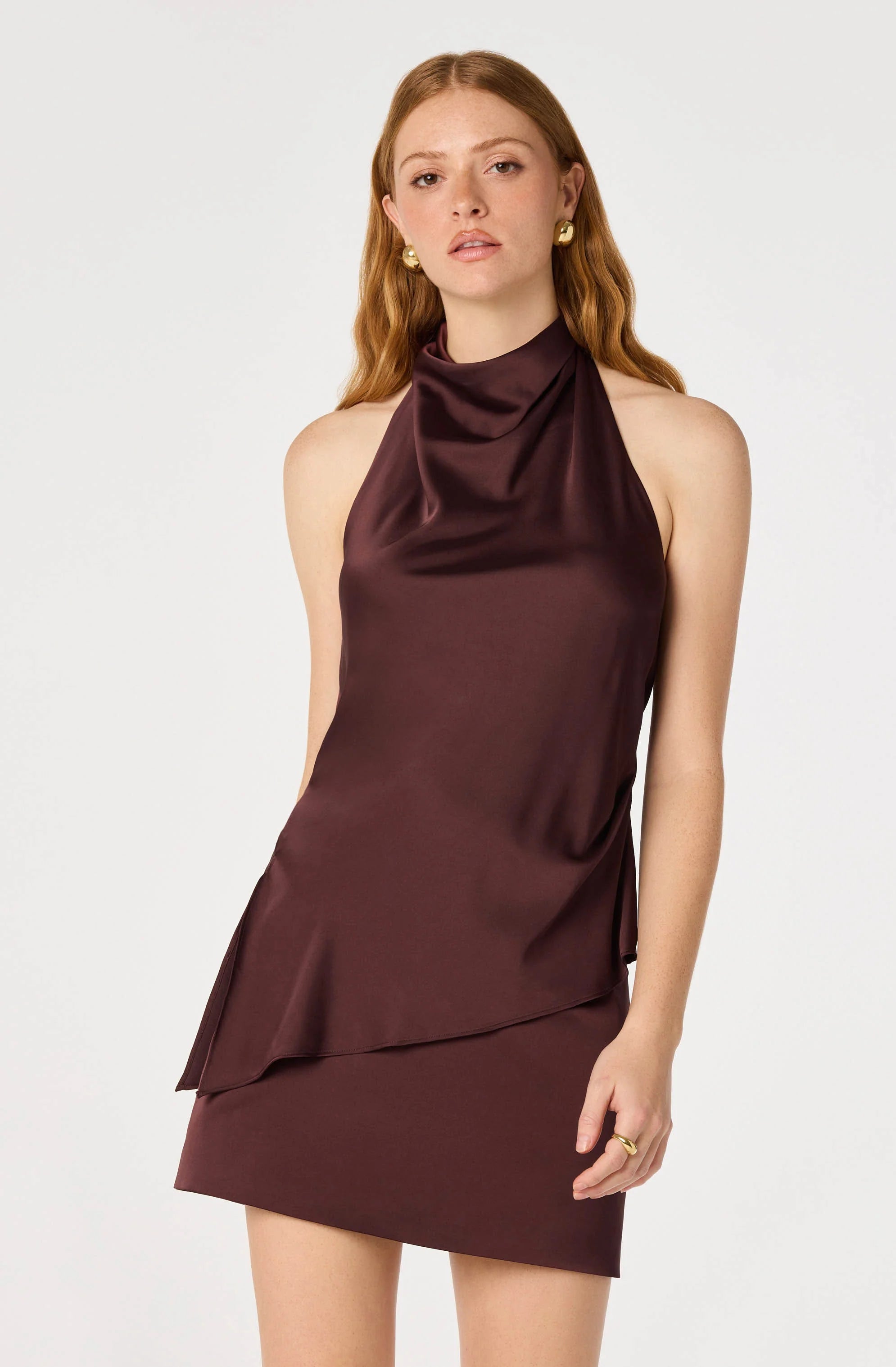 ASTR The Label | Bristol Satin Cowl Halter Top | Sweetest Stitch RVA