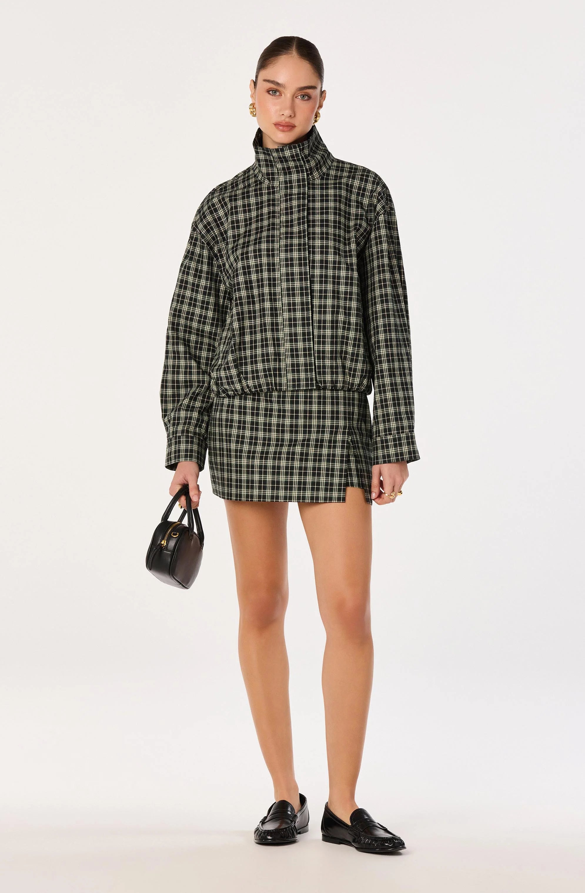 ASTR The Label | Cooper Funnel Collar Bomber Jacket | Sweetest Stitch