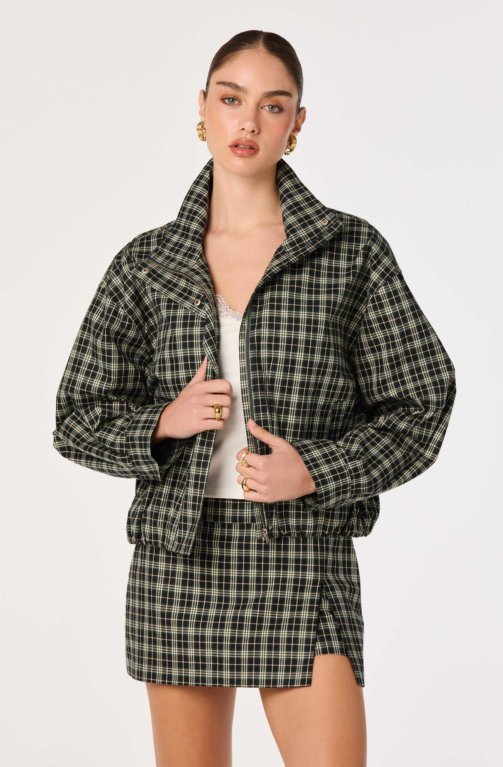 ASTR The Label | Cooper Funnel Collar Bomber Jacket | Sweetest Stitch