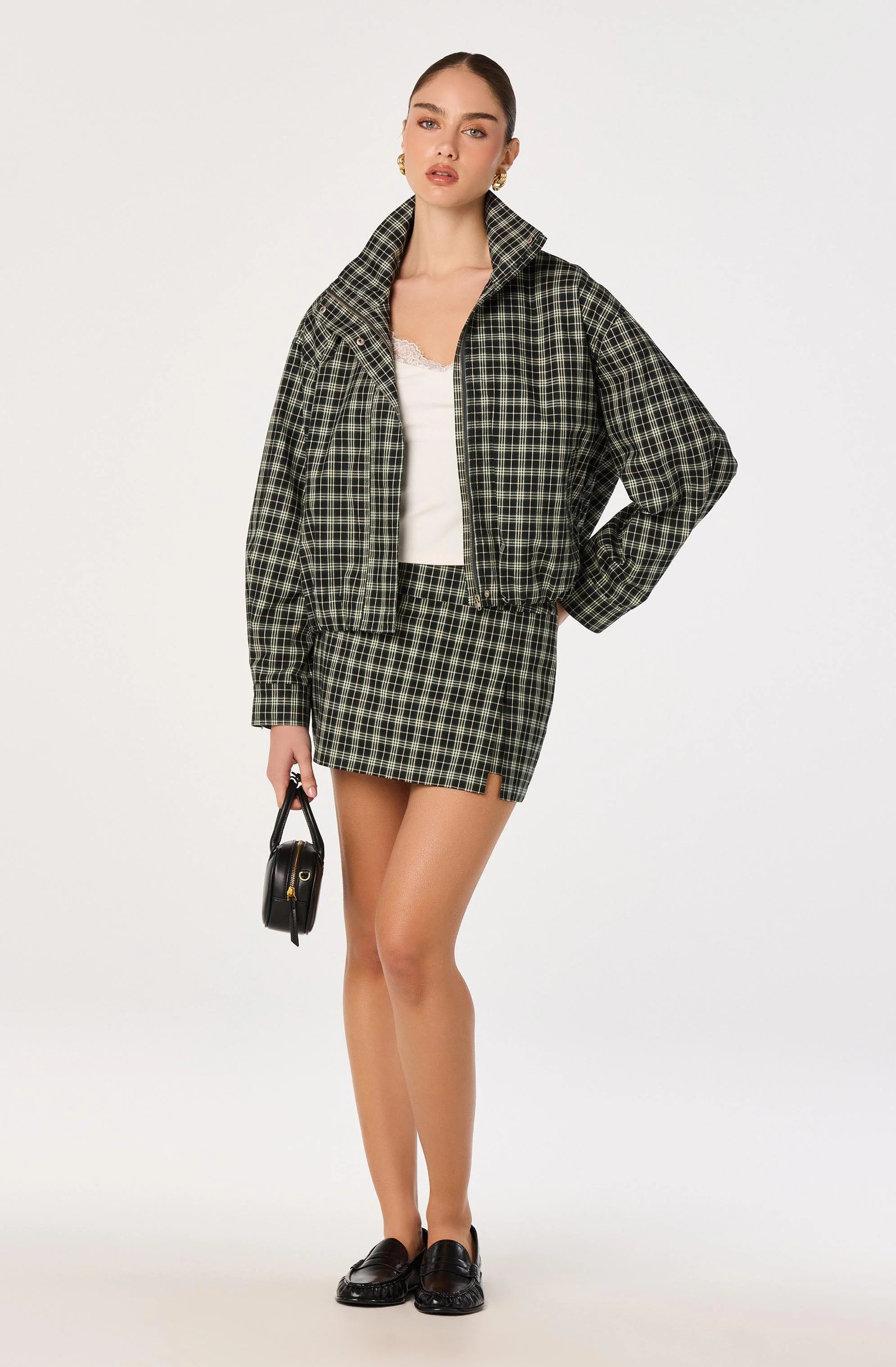 ASTR The Label | Cooper Funnel Collar Bomber Jacket | Sweetest Stitch