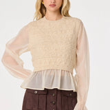 ASTR The Label | Ruby Mixed Media Sweater | Sweetest Stitch RVA