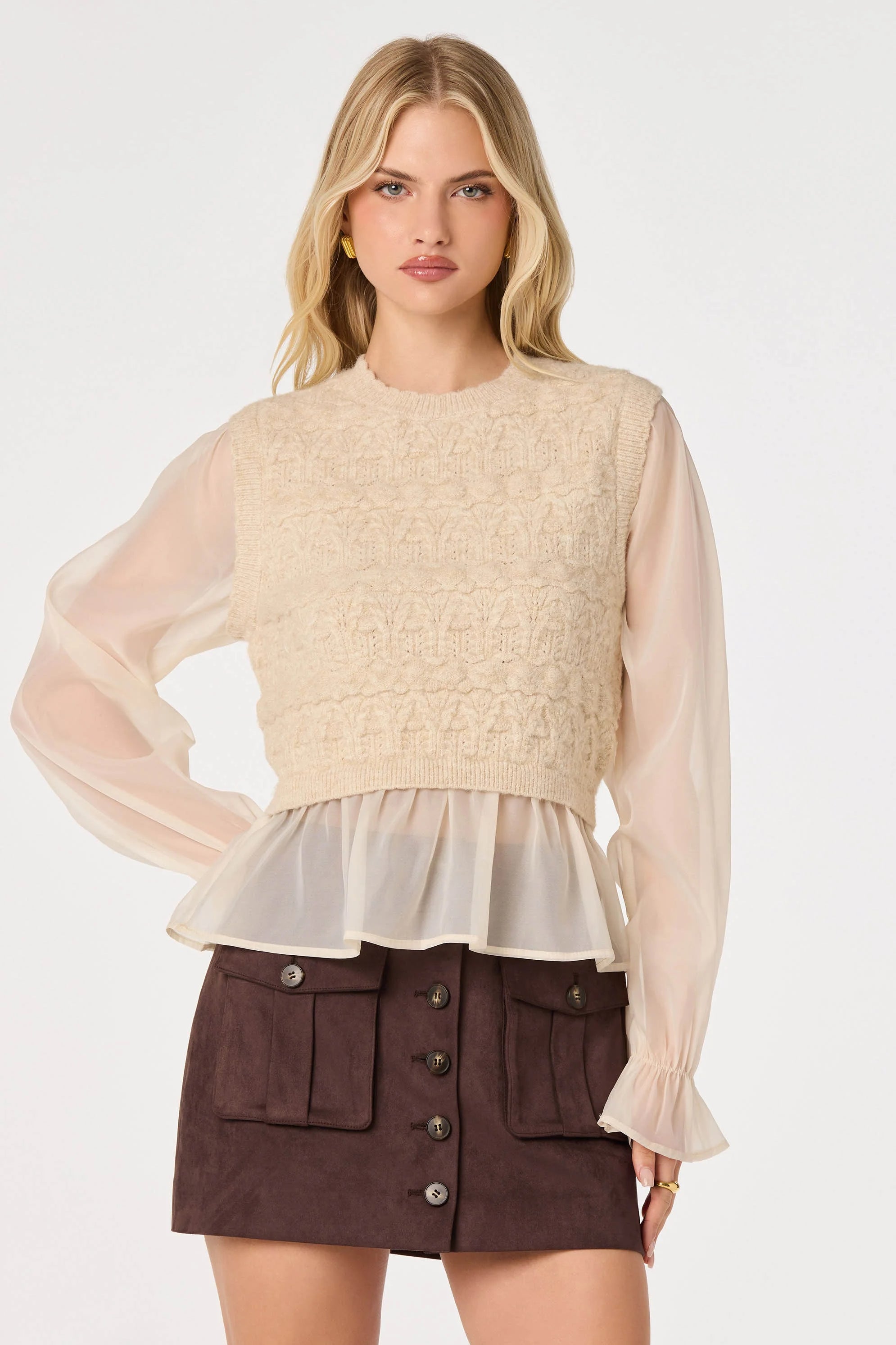 ASTR The Label | Ruby Mixed Media Sweater | Sweetest Stitch RVA