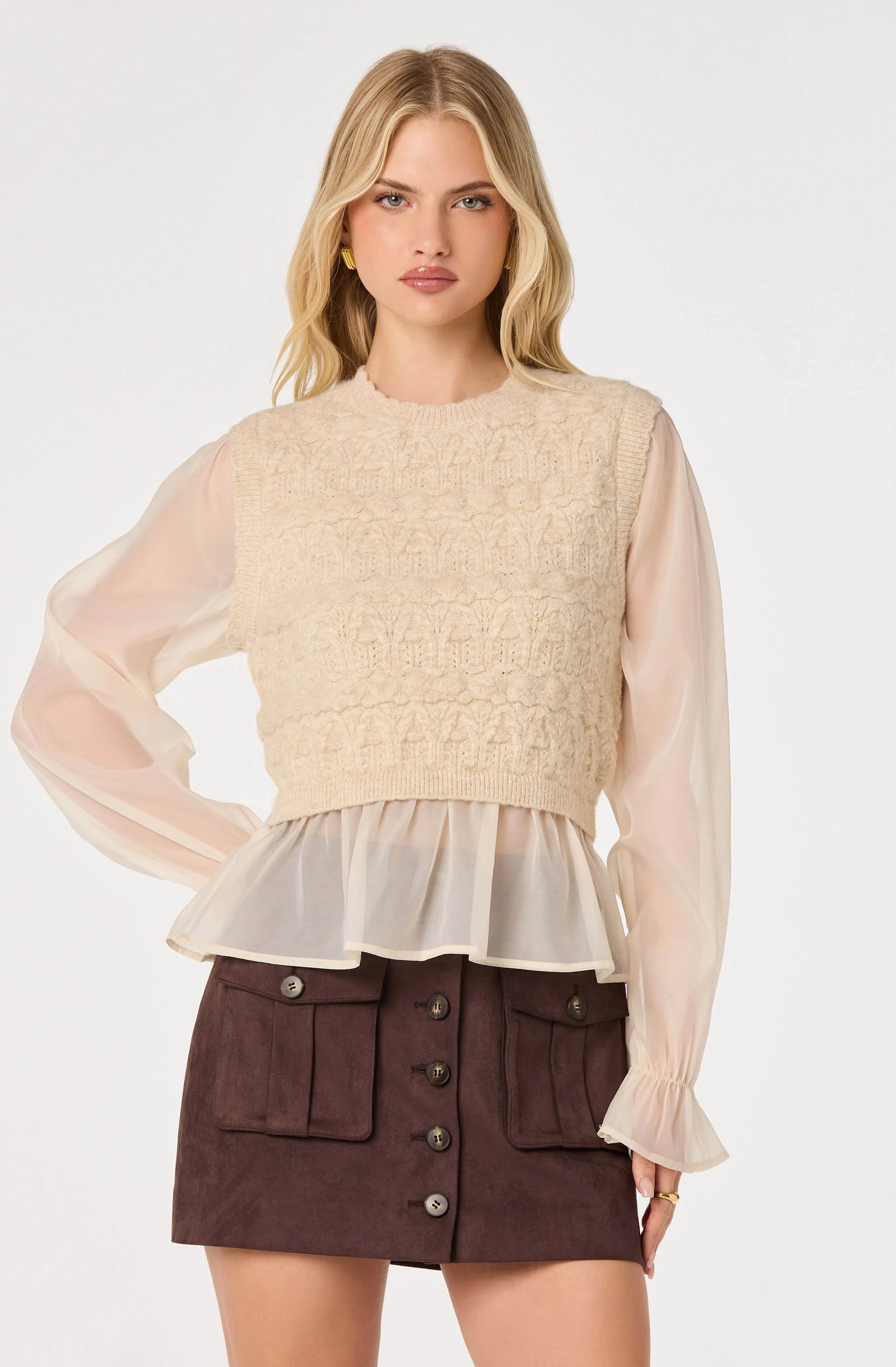 ASTR The Label | Ruby Mixed Media Sweater | Sweetest Stitch RVA