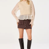 ASTR The Label | Ruby Mixed Media Sweater | Sweetest Stitch RVA