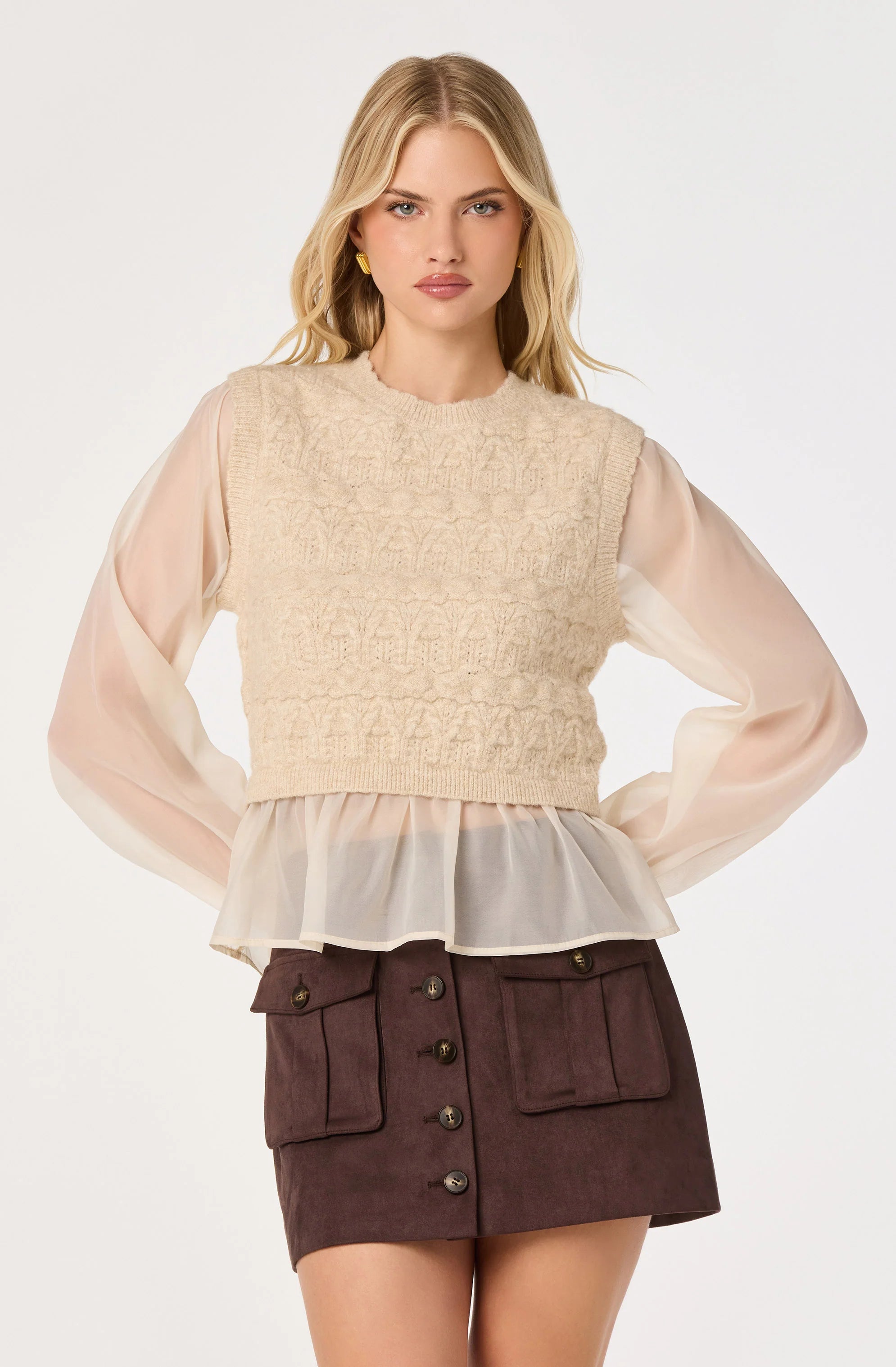 ASTR The Label | Ruby Mixed Media Sweater | Sweetest Stitch RVA