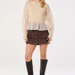ASTR The Label | Ruby Mixed Media Sweater | Sweetest Stitch RVA