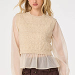 ASTR The Label | Ruby Mixed Media Sweater | Sweetest Stitch RVA