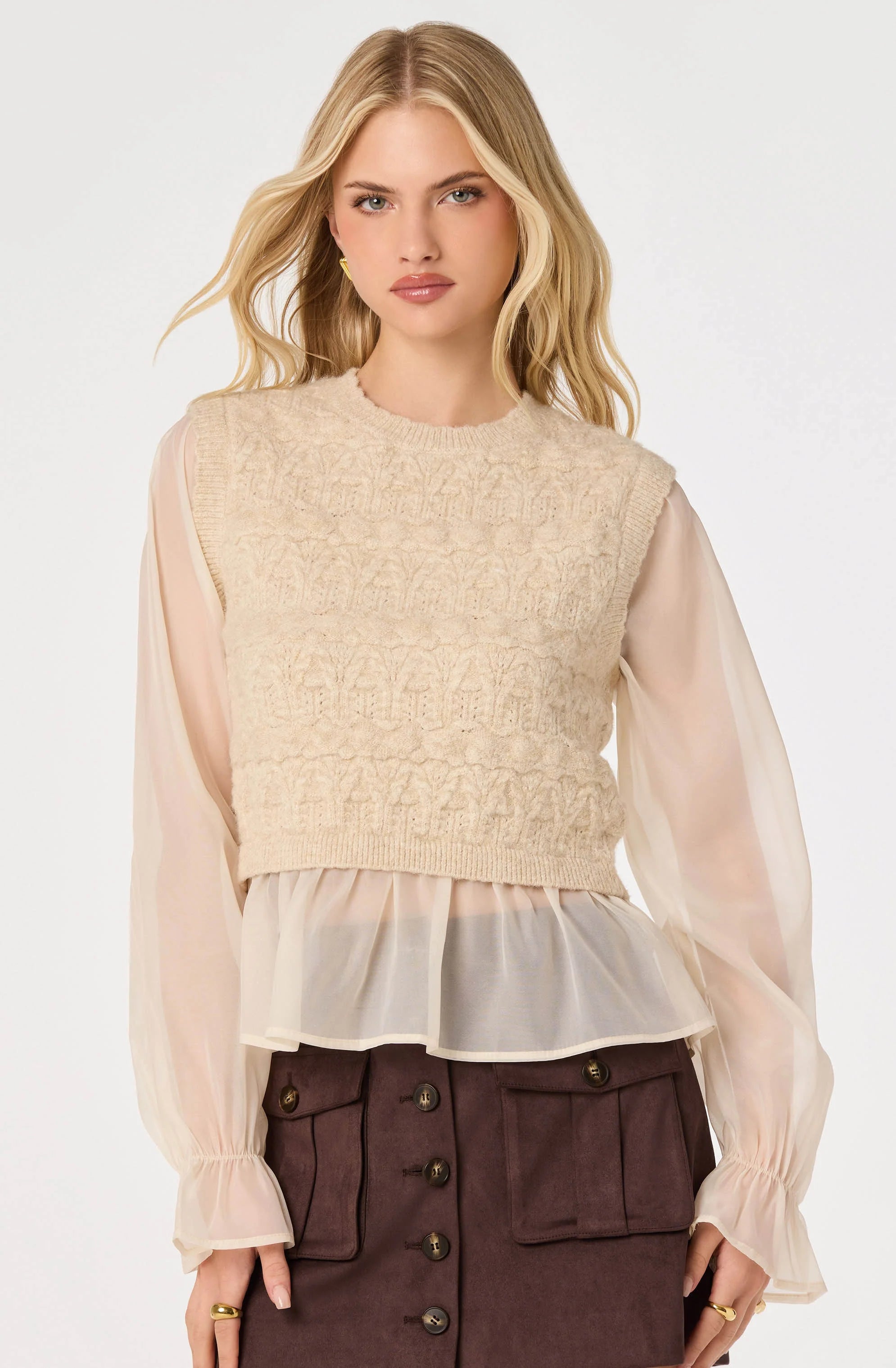 ASTR The Label | Ruby Mixed Media Sweater | Sweetest Stitch RVA