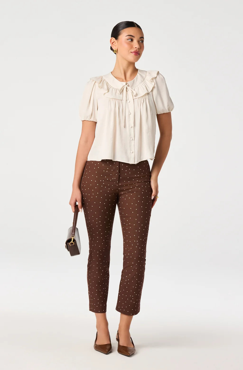 ASTR The Label | Zayne Ruffle Collar Top | Sweetest Stitch Boutique