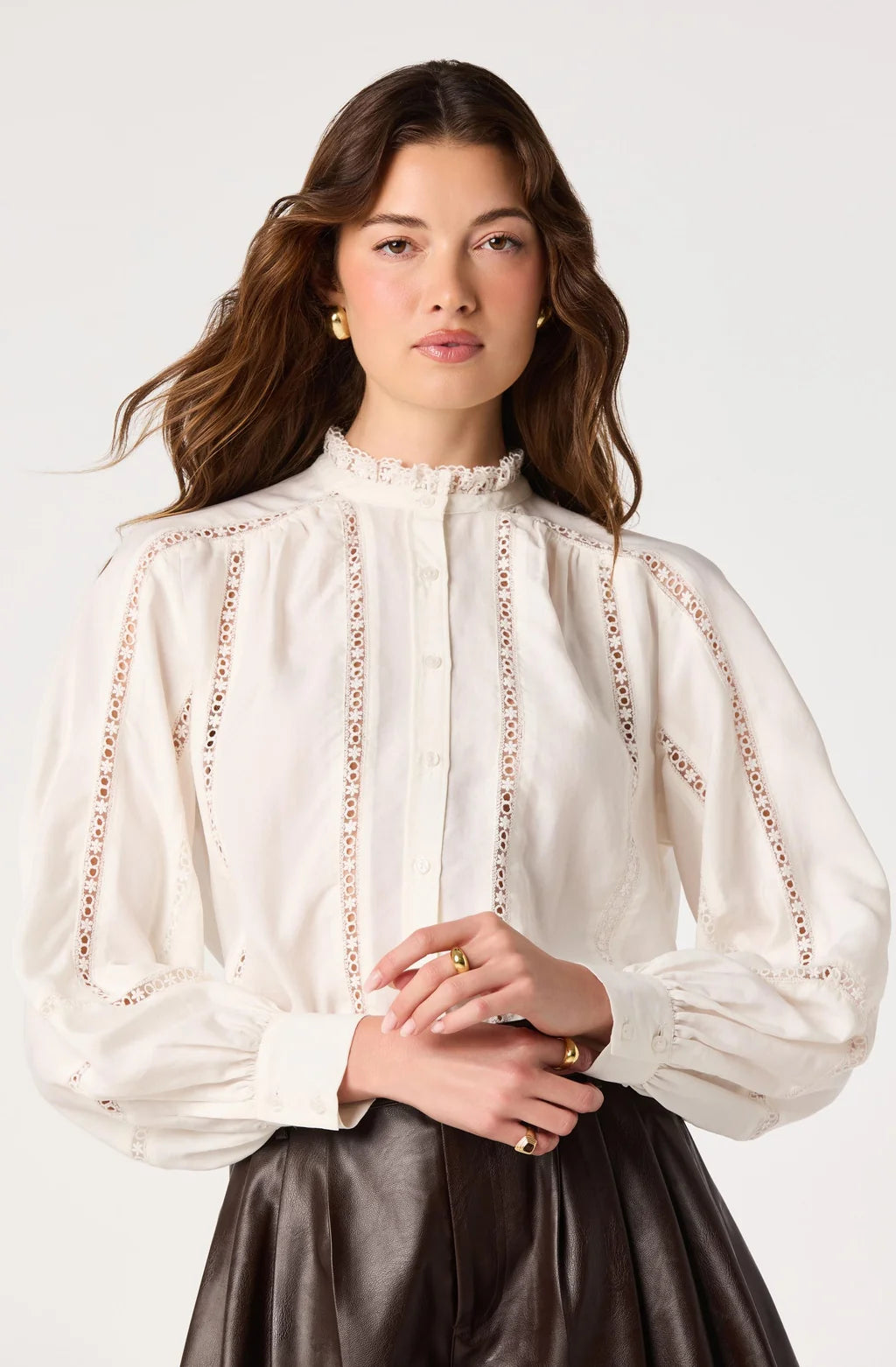 ASTR The Label | Edith Lace Trim Top | Sweetest Stitch Boutique RVA