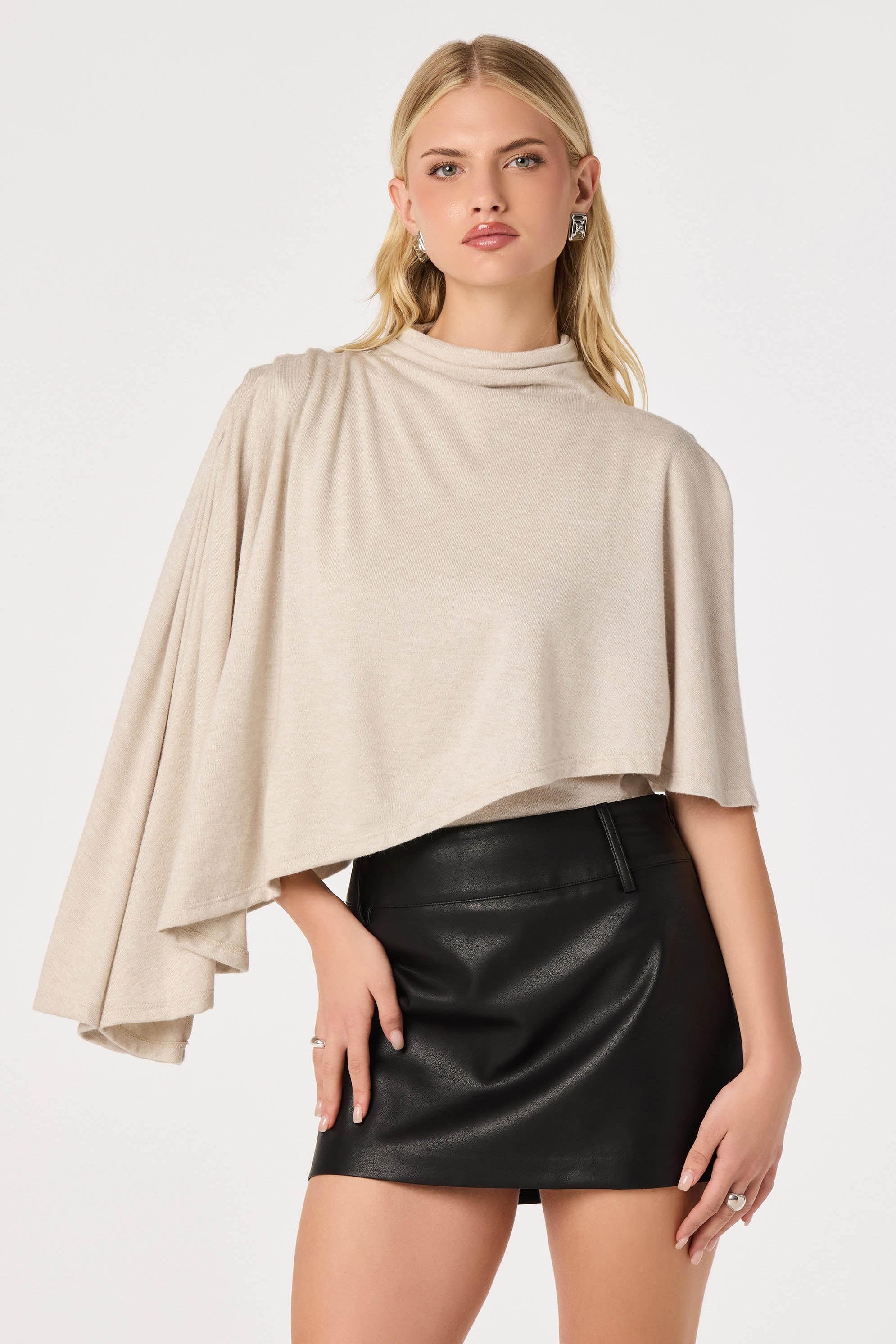 ASTR The Label | Jailene Asymmetric Cape Top | Sweetest Stitch RVA