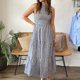 THML | Murphy Sleeveless Gingham Midi Dress | Sweetest Stitch