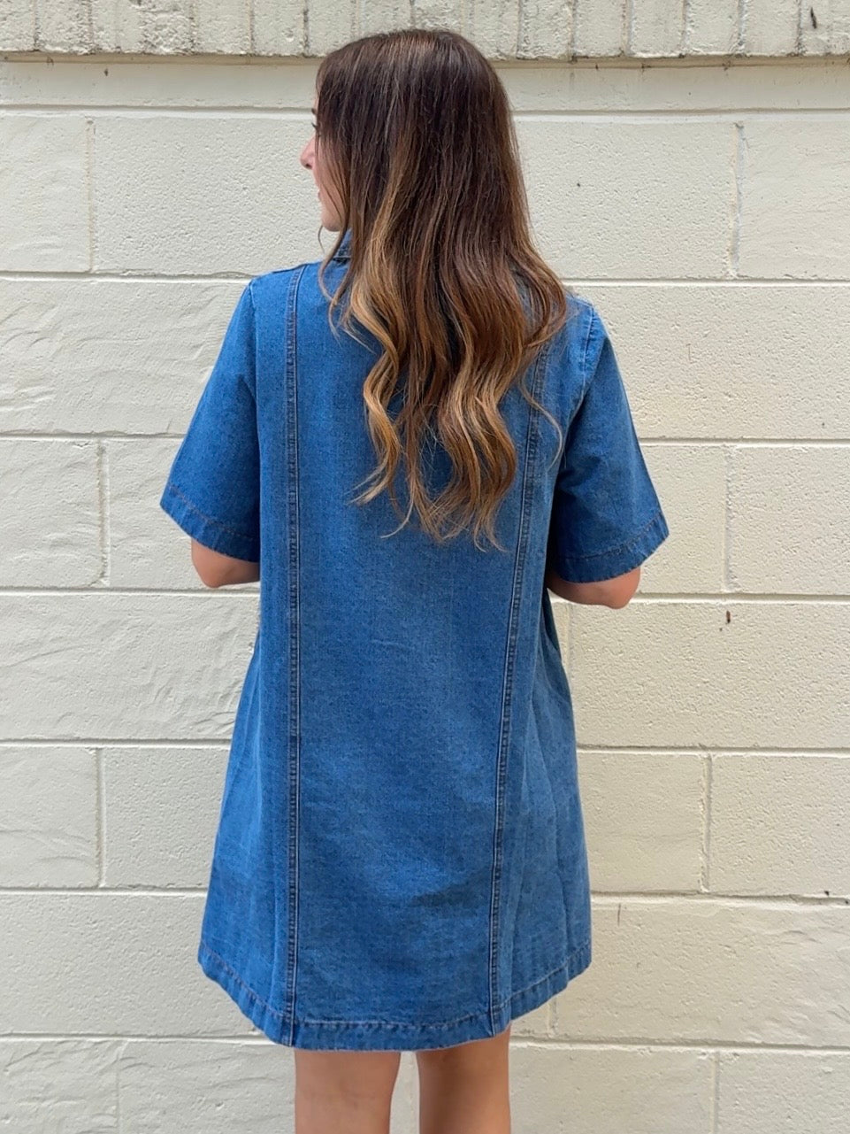 Entro | Whitney Button Front Denim Dress | Sweetest Stitch Boutique