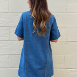 Entro | Whitney Button Front Denim Dress | Sweetest Stitch Boutique