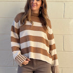 Miou Muse | Striped Wrap Me Up Sweater | Sweetest Stitch Boutique