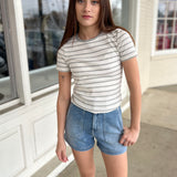 Just Black Denim | Cammie Cargo Shorts | Sweetest Stitch