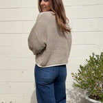 Crescent | Alondra Contrast Trim Sweater | Sweetest Stitch Boutique