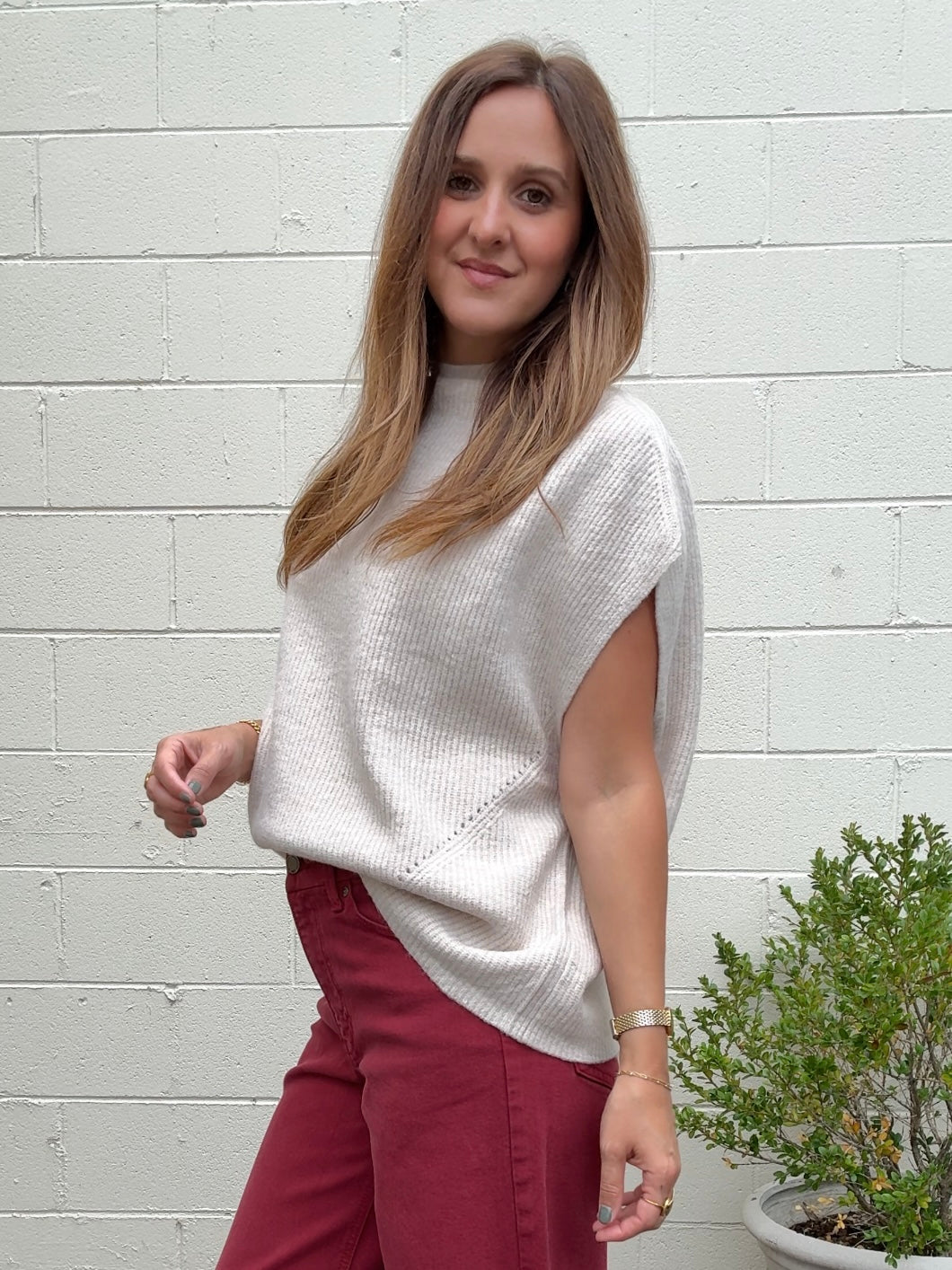 THML | Sage Mock Neck Sweater | Sweetest Stitch Boutique Richmond
