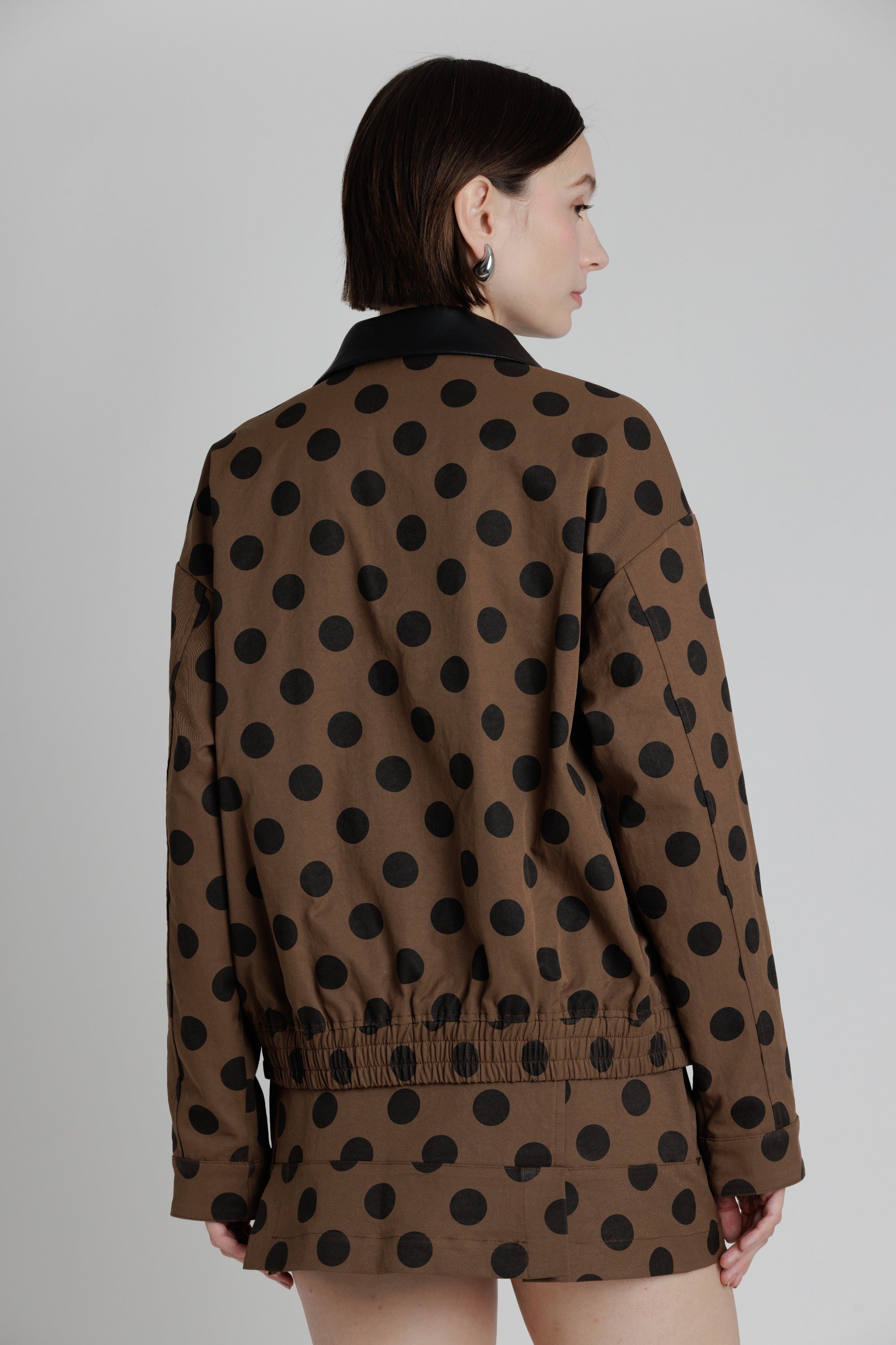 Aureum | Piper Polka Dot Jacket Brown | Sweetest Stitch Boutique RVA