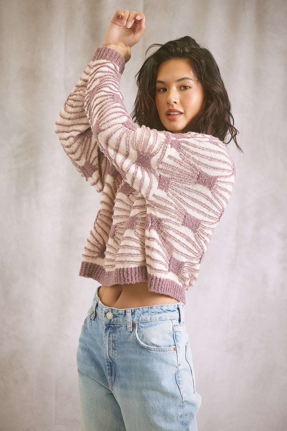 Illa Illa | Patterned Crop Sweater | Sweetest Stitch Online Boutique
