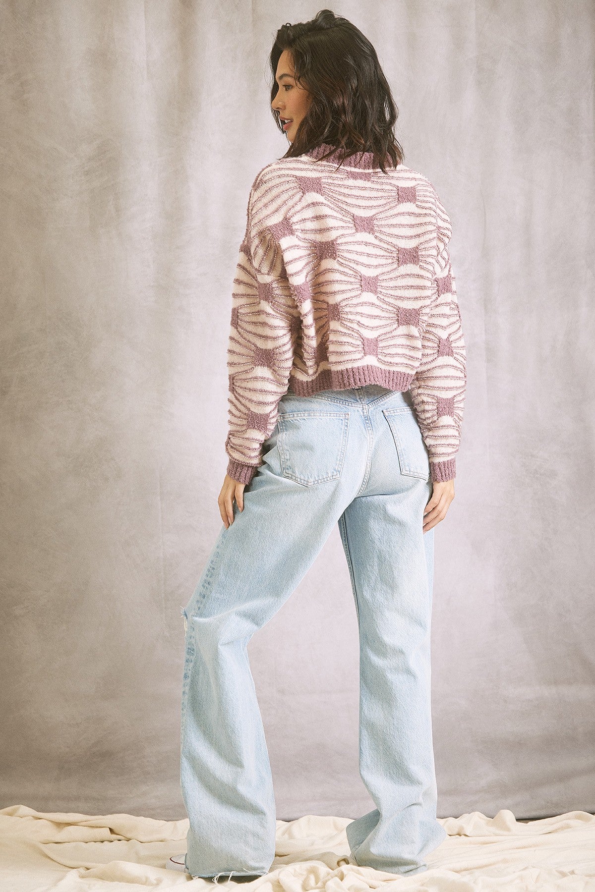 Illa Illa | Patterned Crop Sweater | Sweetest Stitch Online Boutique