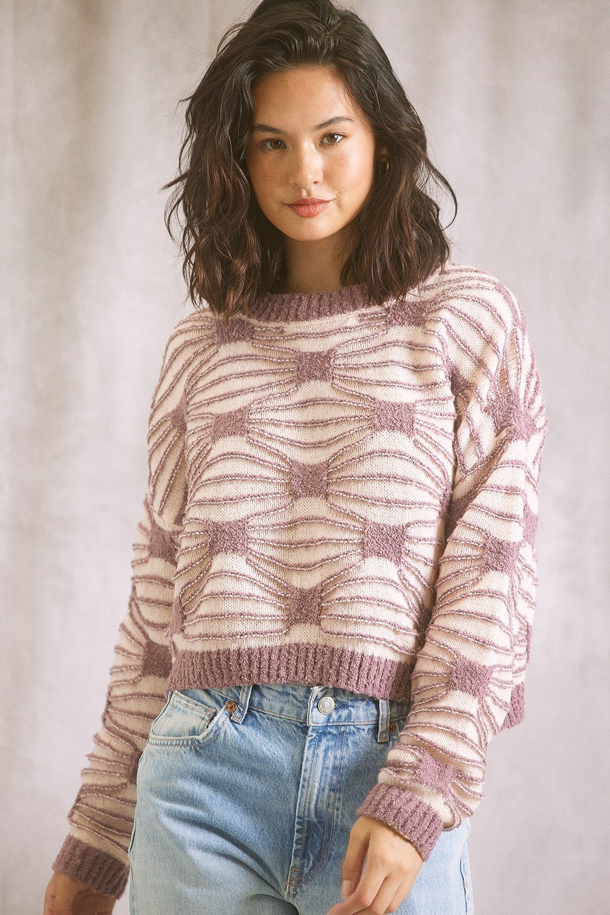 Illa Illa | Patterned Crop Sweater | Sweetest Stitch Online Boutique