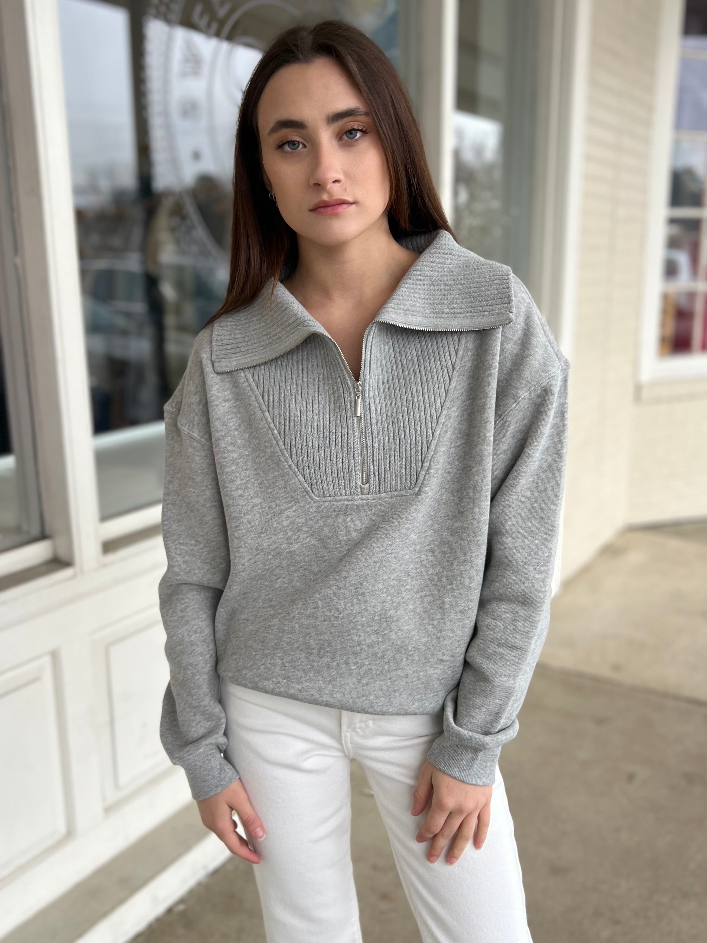 Z Supply| Gray Sonata Sweatshirt | Sweetest Stitch Boutique