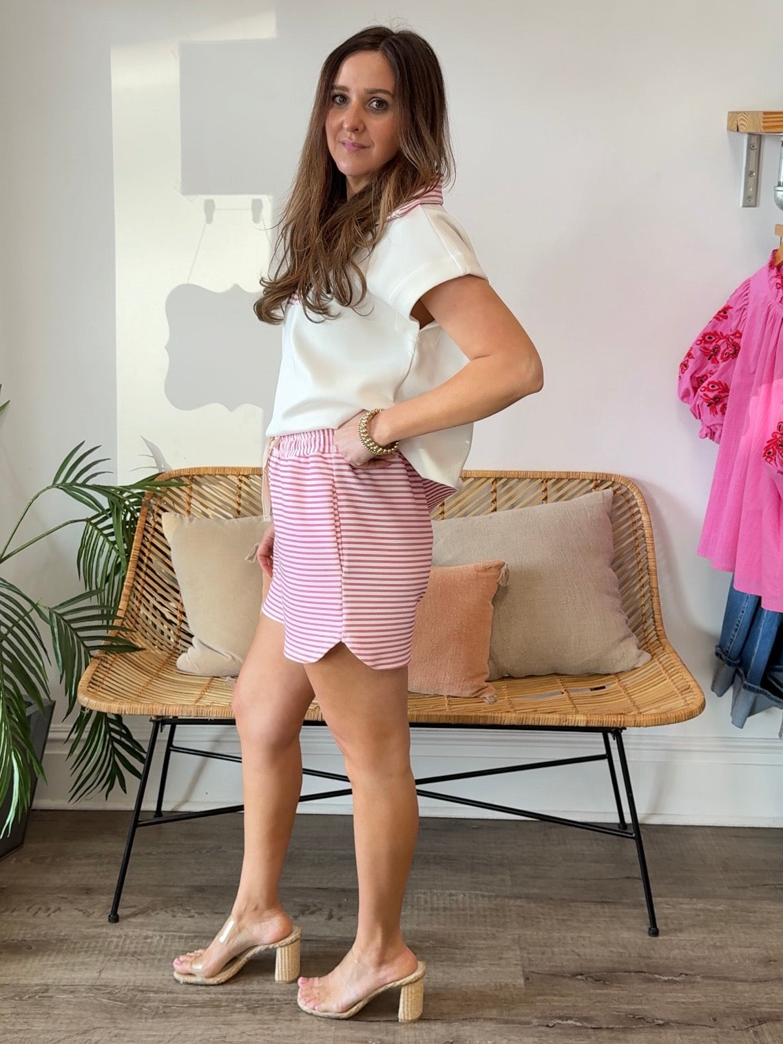 Entro | Mila Striped Shorts | Sweetest Stitch Boutique Richmond