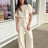 Miou Muse | Morgan Fuzzy Wide Leg Knit Pants | Sweetest Stitch